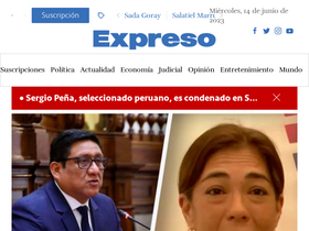 'expreso.com.pe' screenshot