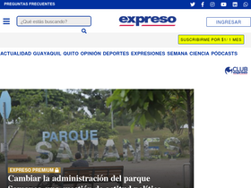 'expreso.ec' screenshot