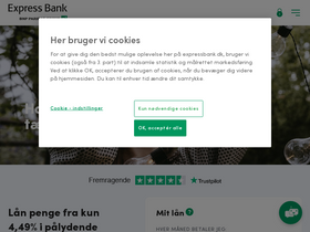 'expressbank.dk' screenshot