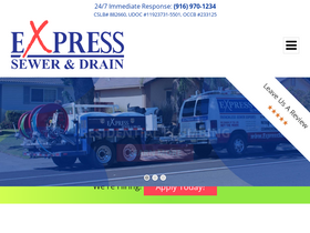 'expresssewer.com' screenshot