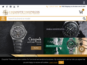 'exquisitetimepieces.com' screenshot