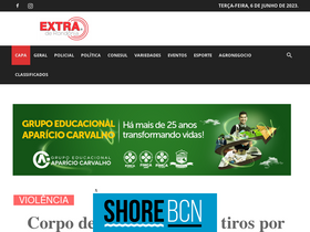 'extraderondonia.com.br' screenshot