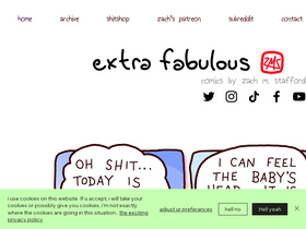 'extrafabulouscomics.com' screenshot