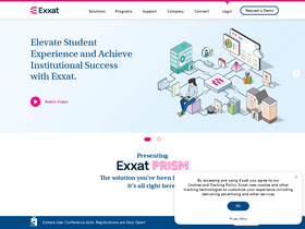 'exxat.com' screenshot