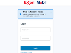 'exxonmobilbusinessonline.com' screenshot