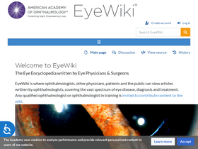 'eyewiki.org' screenshot