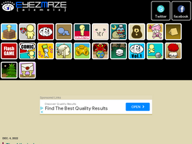 'eyezmaze.com' screenshot