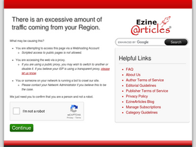 'ezinearticles.com' screenshot