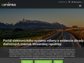 'eznamka.sk' screenshot