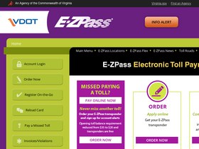'ezpassva.com' screenshot