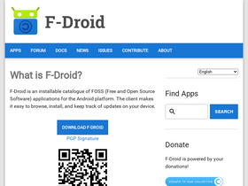 'f-droid.org' screenshot