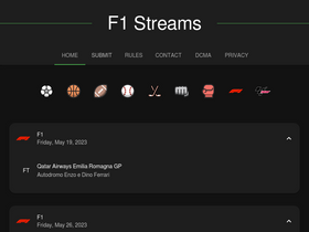 'f1streams100.com' screenshot
