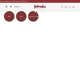 'fabindia.com' screenshot