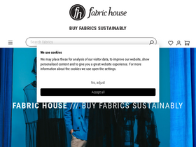 'fabric-house.eu' screenshot