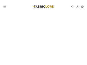 'fabriclore.com' screenshot