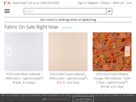 'fabrics-store.com' screenshot