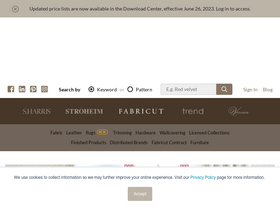 'fabricut.com' screenshot