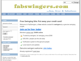 'fabswingers.com' screenshot