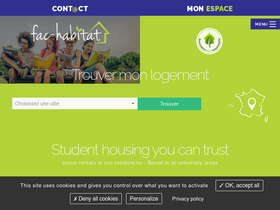 'fac-habitat.com' screenshot