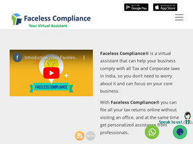 'facelesscompliance.com' screenshot