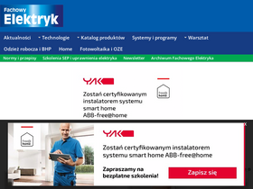 'fachowyelektryk.pl' screenshot