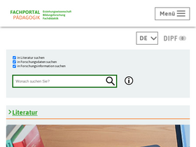 'fachportal-paedagogik.de' screenshot