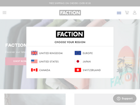 'factionskis.com' screenshot