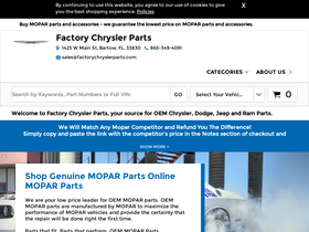 'factorychryslerparts.com' screenshot