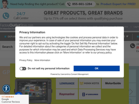 'factoryoutletstore.com' screenshot