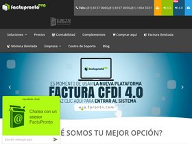 'factupronto.com' screenshot