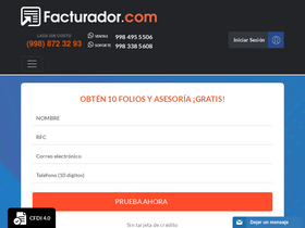 'facturadorelectronico.com' screenshot