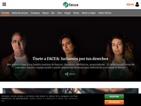'facua.org' screenshot