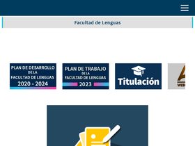 'facultaddelenguas.com' screenshot