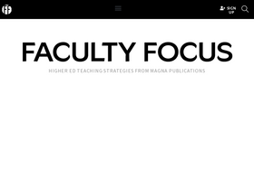 'facultyfocus.com' screenshot