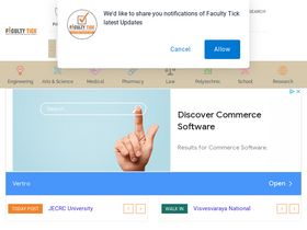 'facultytick.com' screenshot