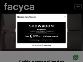 'facyca.com.ar' screenshot