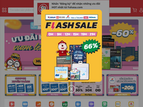 'fahasa.com' screenshot