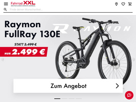 'fahrrad-xxl.de' screenshot