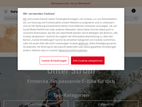 'fahrrad.de' screenshot