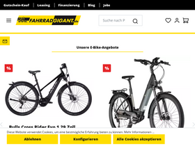 'fahrradgigant.de' screenshot