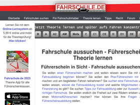 'fahrschule.de' screenshot