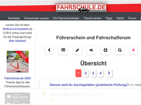 'fahrschulforum.de' screenshot