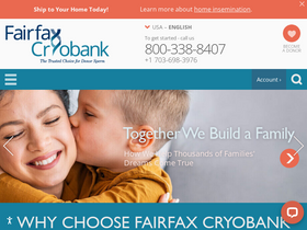 'fairfaxcryobank.com' screenshot