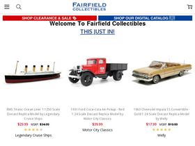 'fairfieldcollectibles.com' screenshot