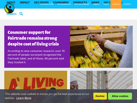 'fairtrade.net' screenshot