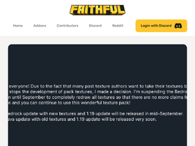 'faithful.team' screenshot