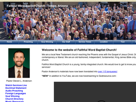 'faithfulwordbaptist.org' screenshot