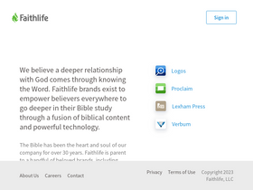 'faithlife.com' screenshot