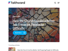 'faithward.org' screenshot