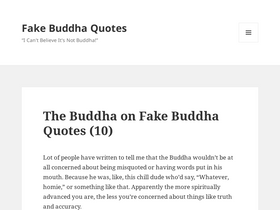 'fakebuddhaquotes.com' screenshot